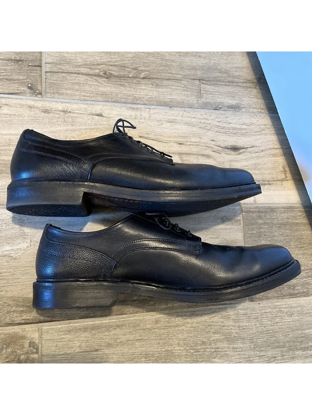 ALLEN EDMONDS CYRUS MENS BLACK DRESS OXFORD SHOES SIZE 12D VGC